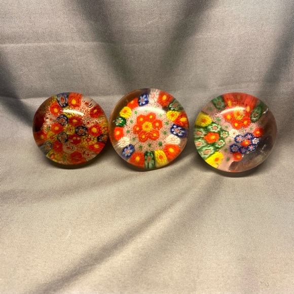 Colorful Glass Art Paperweights - Picture 1 of 2
